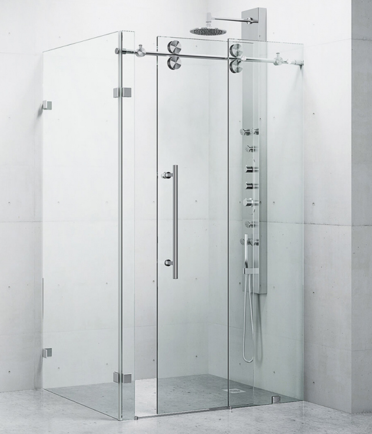 frameless shower door